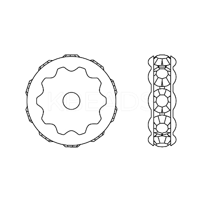 Preciosa® MAXIMA Crystal Multi-Stones Settings X-PRC-MA8-00030-S-1