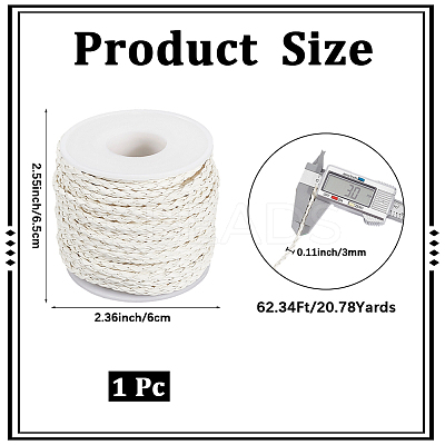 19M Braided Imitation Leather Cords LC-CL0001-02B-1