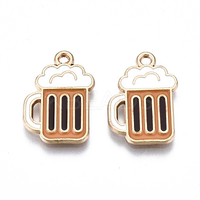 Eco-Friendly Alloy Enamel Pendants X-ENAM-Q437-048-NR-1