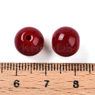 Opaque Solid Color Glass Beads X1-GLAA-N007-10mm-A04-1