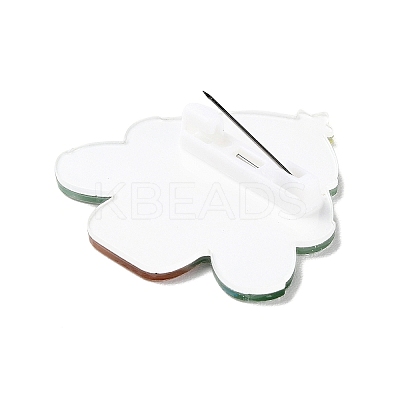 Christmas Theme Acrylic Badges JEWB-B010-04-1