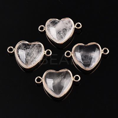 Natural & Synthetic Mixed Stone Love Heart Pendants G-T138-205M-G-1