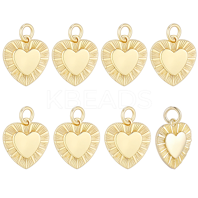 10Pcs Brass Pendants KK-BBC0025-18-1
