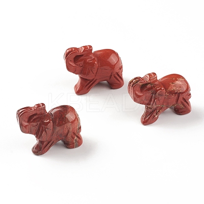 Elephant Natural Gemstone Figurine Display Decoration G-F737-02A-1
