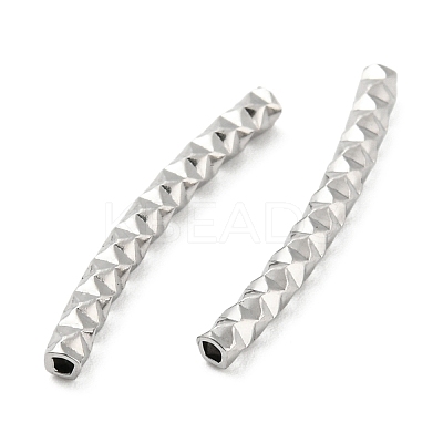 Non-Tarnish 304 Stainless Steel Tube Beads X-STAS-B047-29B-P-1