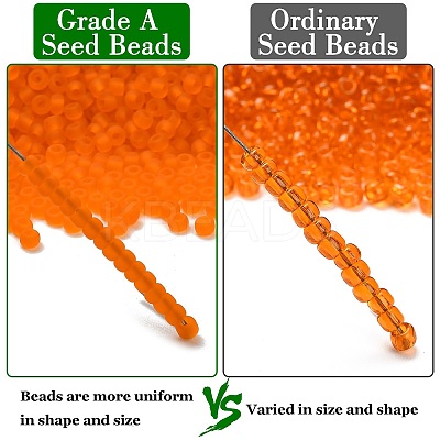 12/0 FGB Grade A Round Glass Seed Beads X-SEED-Q006-M06-1