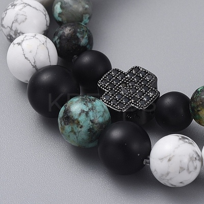 Stretch Bracelet Sets BJEW-JB05027-01-1