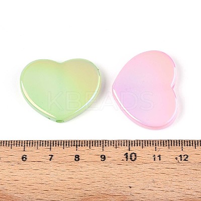 UV Plating Opaque Acrylic Beads OACR-T028-40-1