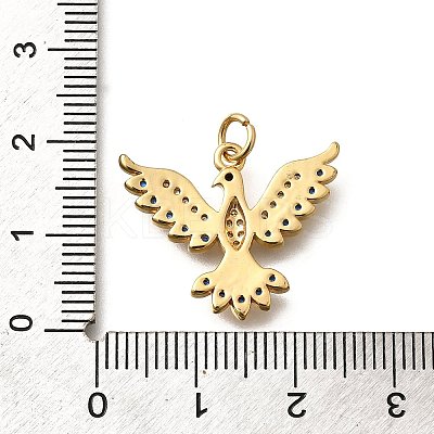 Brass Micro Pave Cubic Zirconia Pendants KK-B128-12G-01-1