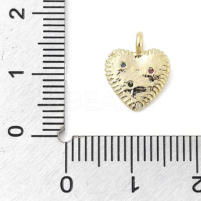 Brass Micro Pave Cubic Zirconia Charms KK-S514-04A-G-1