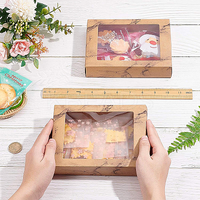 Marble Texture Pattern Paper Gift Boxes CON-BC0006-24A-1