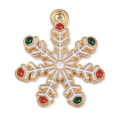Christmas Theme Alloy Enamel Pendants X-ENAM-Z019-01D-1