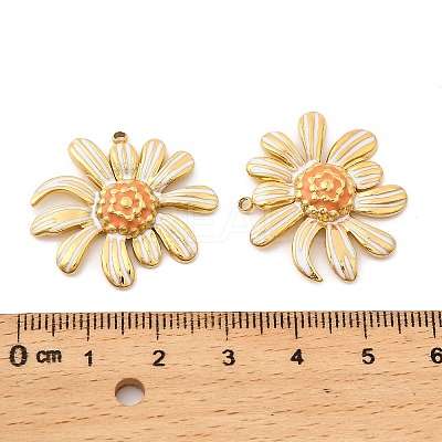 304 Stainless Steel Enamel Pendants STAS-G358-10G-02-1