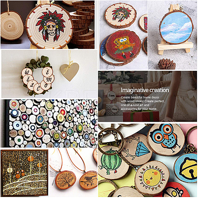 DIY Wood Hnag Tag Kits DIY-OC0001-58-1