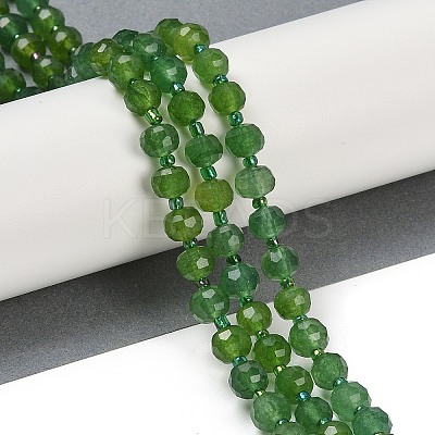 Natural Dyed White Jade Beads Strands G-H057-A22-17-1