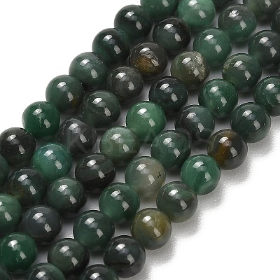 Natural African Jade Beads Strands G-F820-K02-6mm-1