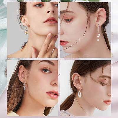 20Pcs 2 Color Brass Earring Hooks JX502A-1