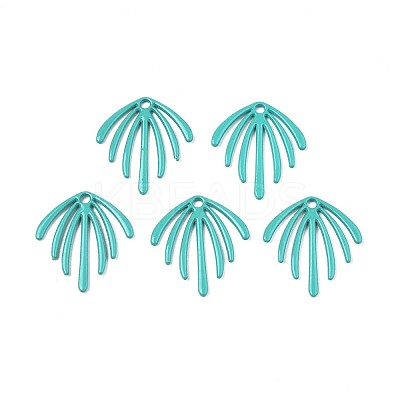 Spray Painted Alloy Pendants PALLOY-Q433-029E-RS-1