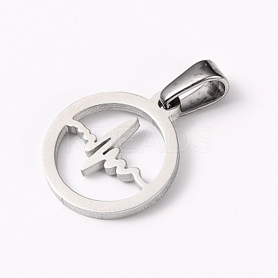 Non-Tarnish 304 Stainless Steel Pendants STAS-I127-064P-1