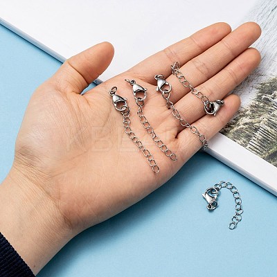 Non-Tarnish 304 Stainless Steel Chain Extender LS-X-STAS-O083-07-1