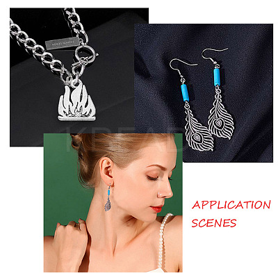 40Pcs 8 Styles Tibetan Style Alloy Pendants TIBEP-FP0001-17-1