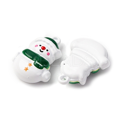 Christmas Themes Baking Paint Alloy Pendants LS-FIND-G097-02I-1