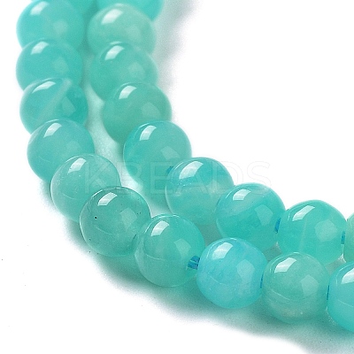 Natural Amazonite Round Bead Strands LS-G-N0081-4mm-17-01-1