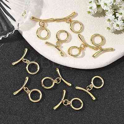 SHEGRACE Brass Toggle Clasps XGRQ2C236-399G-1