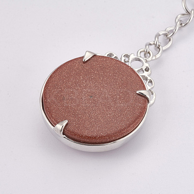 Synthetic Goldstone Keychain KEYC-P041-C04-1