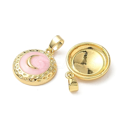 Brass Enamel Pendants KK-I371-29G-02-1