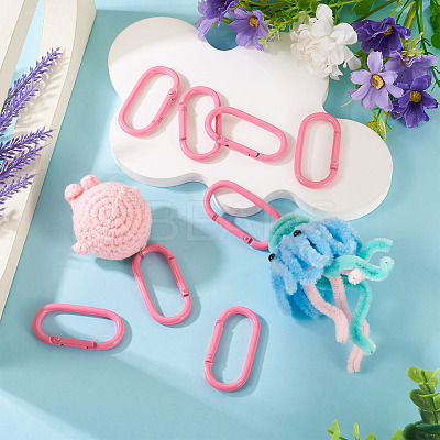 10Pcs Alloy Spring Gate Rings FIND-TA0009-25L-1