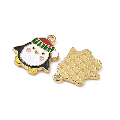 304 Stainless Steel Enamel Pendants STAS-L300-012G-22-1