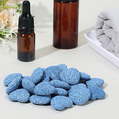 24Pcs Unwaxed Natural Lava Rock Beads G-PA0002-13A-1