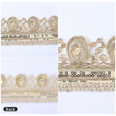 5 Yards Polyester Ribbons SRIB-GF0001-58-1