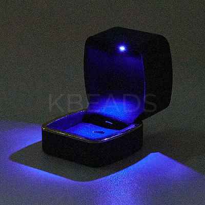 Square Plastic Jewelry Pendant Boxes OBOX-F005-02C-1