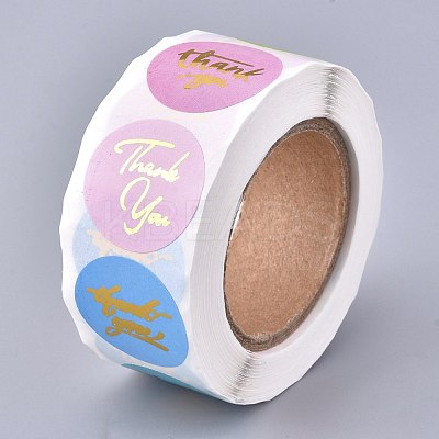 1 Inch Thank You Theme Self-Adhesive Paper Stickers DIY-K027-B08-1