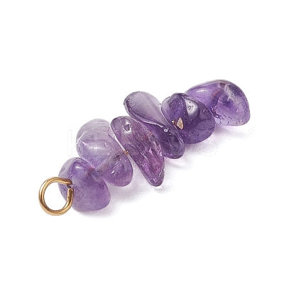 10Pcs 5 Colors 12 Constellation Natural Citrine & Natural Obsidian & Fluorite & Amethyst & Strawberry Quartz Pendants PALLOY-JF02839-02-1