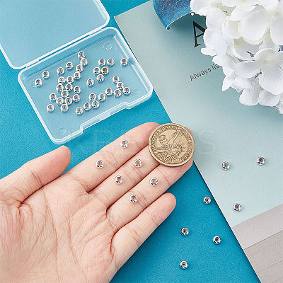 50Pcs Brass Beads KK-UN0001-56-1
