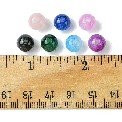 25Pcs Round Imitation Cat Eye Resin Beads RESI-FS0001-65A-1