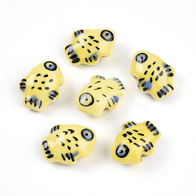 Handmade Porcelain Beads PORC-N009-07B-1