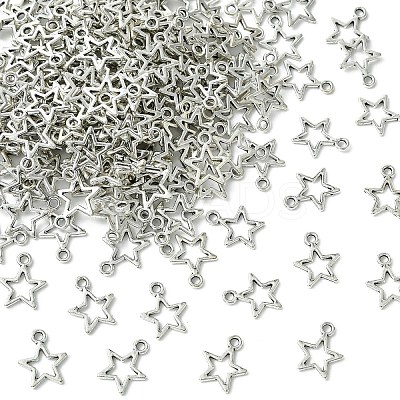200Pcs Tibetan Style Alloy Charms FIND-YW0008-67AS-1