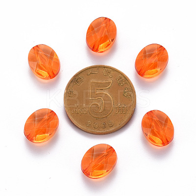 Transparent Acrylic Beads TACR-S154-18A-84-1