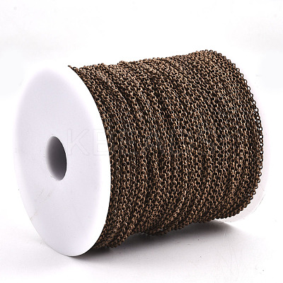 Soldered Brass Coated Iron Rolo Chains CH-S125-08B-R-1
