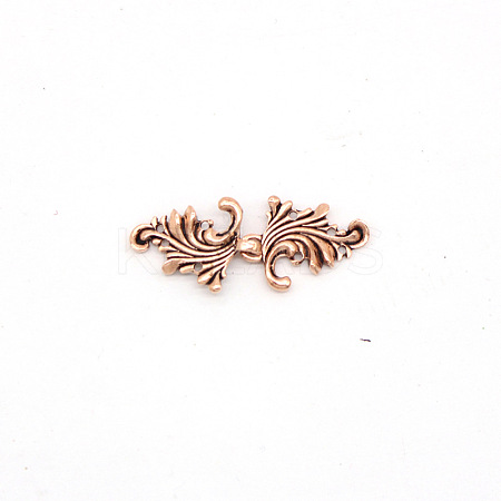 Eco-Friendly Zinc Alloy Hook Clasps PALLOY-WH0031-03R-1