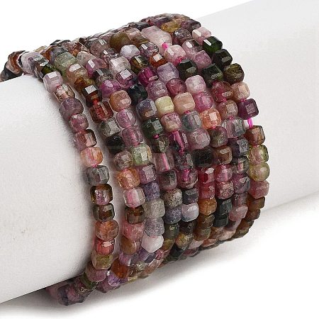 Natural Multicolor Tourmaline Beads Strands G-H042-B28-01-1