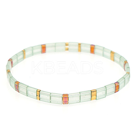 Bohemian Glass Seed Beaded Stretch Bracelets JM4508-18-1