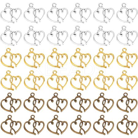 120Pcs 3 Colors Tibetan Style Alloy Pendants TIBEP-PH0001-75-1