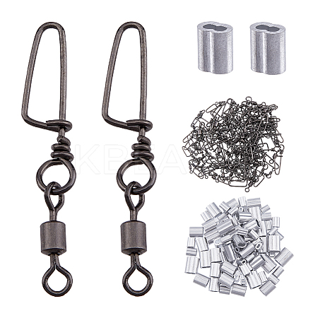 Brass Fishing Snaps Swivels DIY-FH0005-18-1