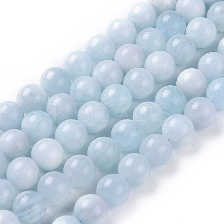 Natural Aquamarine Beads Strands G-F641-02-B-1