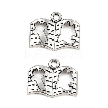 Tibetan Style Alloy Pendants TIBE-B003-09AS-1